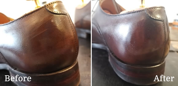 How To - Repair scratched leather shoes 